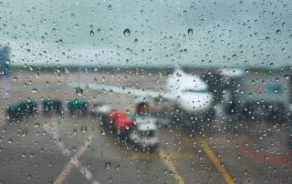 does rain delay flights?