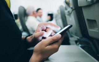 can you text on a plane